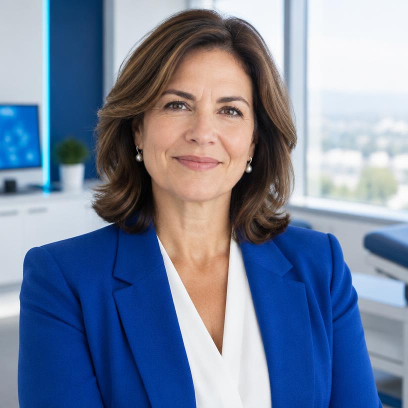 Fictional clinical leadership profile for Dr. Elena Maren